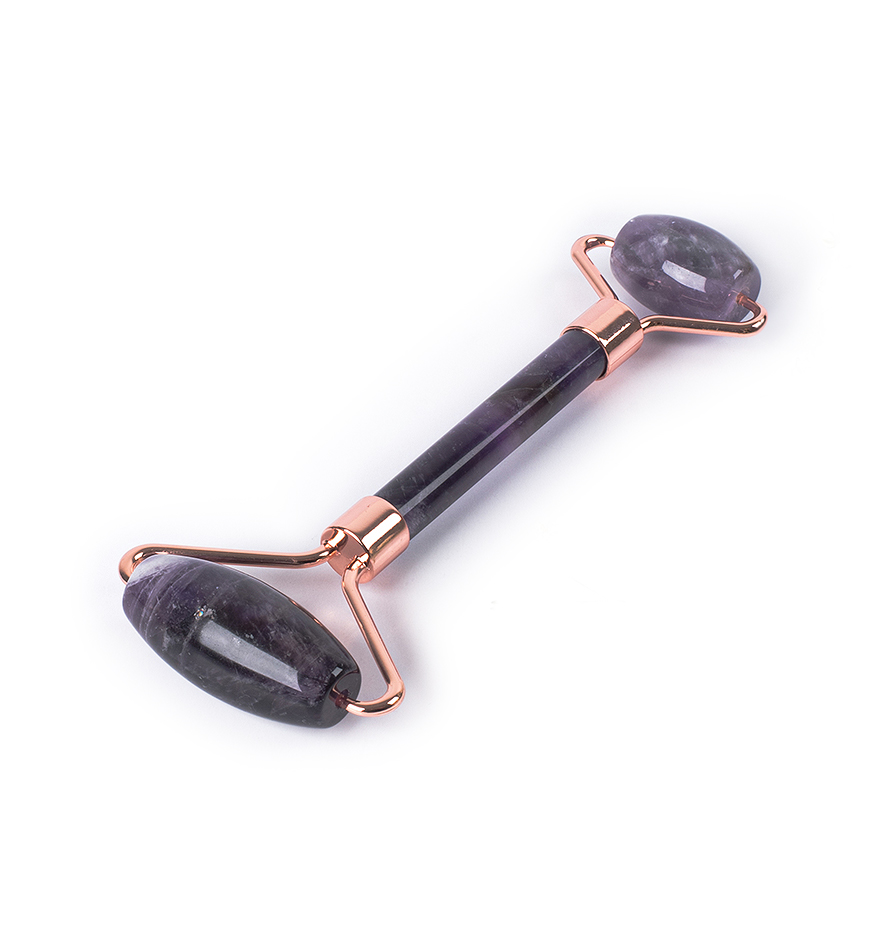 Rolo Massageador Facial - Pedra Ametista